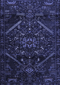 Abstract Blue Contemporary Rug, con1436blu