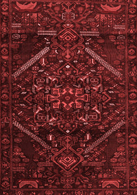 Abstract Red Contemporary Rug, con1436red