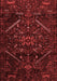 Abstract Red Contemporary Area Rugs