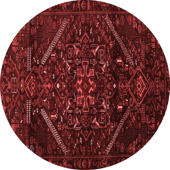 Abstract Red Contemporary Rug, con1436red