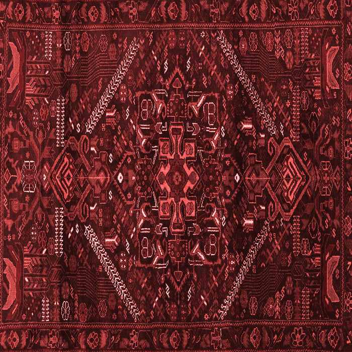 Abstract Red Contemporary Rug, con1436red