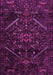 Machine Washable Abstract Pink Contemporary Rug, wshcon1436pnk