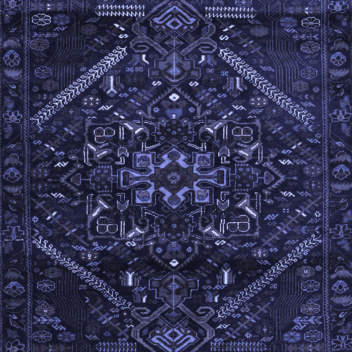 Abstract Blue Contemporary Rug, con1436blu