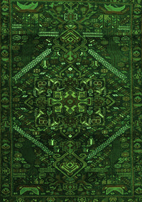 Abstract Green Contemporary Rug, con1436grn