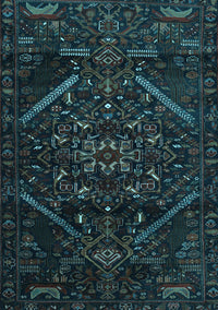 Abstract Light Blue Contemporary Rug, con1436lblu