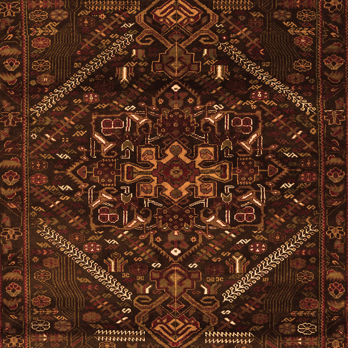 Abstract Orange Contemporary Rug, con1436org