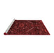 Contemporary Red Washable Rugs