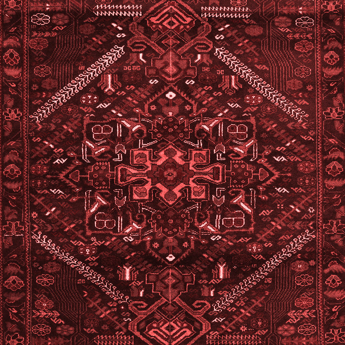 Machine Washable Abstract Red Contemporary Rug, wshcon1436red
