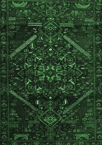 Abstract Emerald Green Contemporary Rug, con1436emgrn