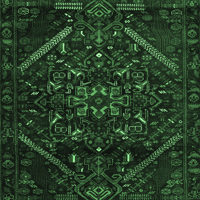 Abstract Emerald Green Contemporary Rug, con1436emgrn