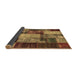 Sideview of Patchwork Brown Transitional Rug, con1437brn