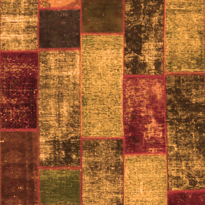 Serging Thickness of Machine Washable Patchwork Orange Transitional Area Rugs, wshcon1437org