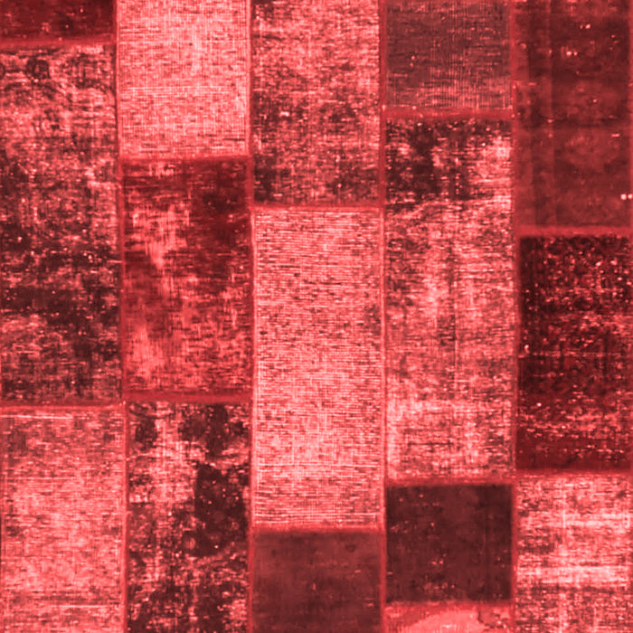 Patchwork Red Transitional Area Rugs