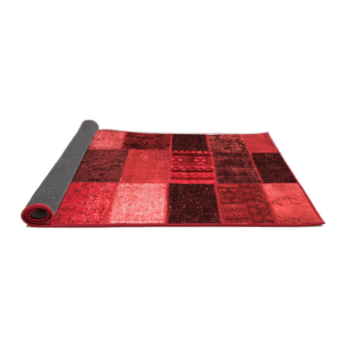 Patchwork Red Transitional Area Rugs
