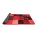 Patchwork Red Transitional Area Rugs