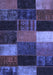 Patchwork Blue Transitional Rug, con1438blu