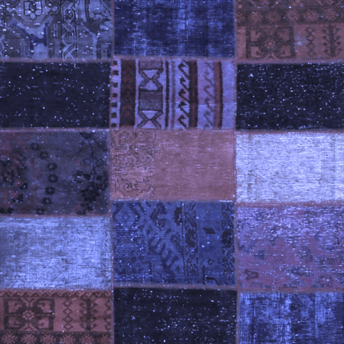 Patchwork Blue Transitional Rug, con1438blu