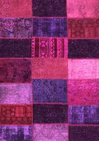 Patchwork Pink Transitional Rug, con1438pnk