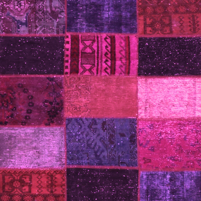 Patchwork Pink Transitional Rug, con1438pnk