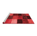 Transitional Red Washable Rugs