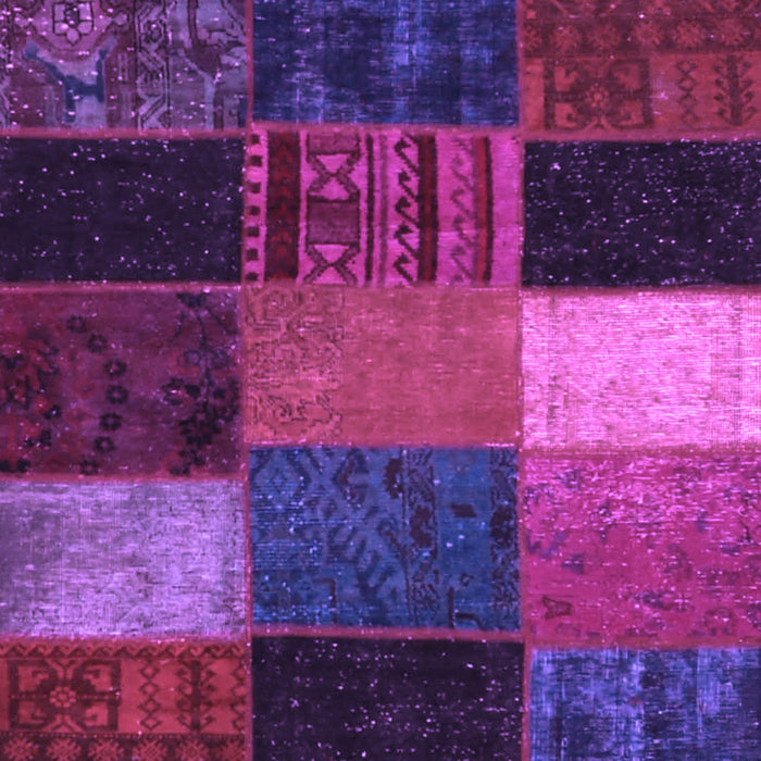 Patchwork Purple Transitional Rug, con1438pur
