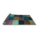 Sideview of Patchwork Light Blue Transitional Rug, con1438lblu