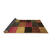 Sideview of Patchwork Brown Transitional Rug, con1438brn