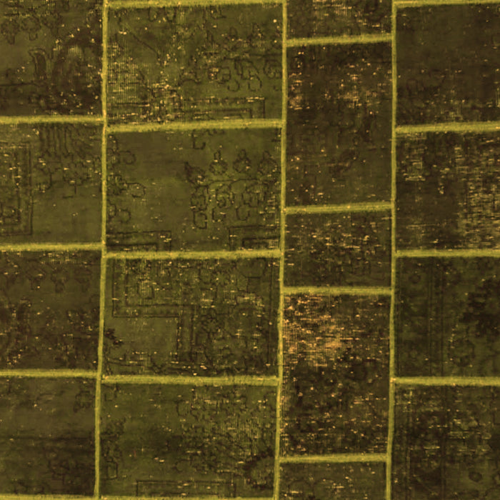 Patchwork Orange Transitional Rug, con1439org