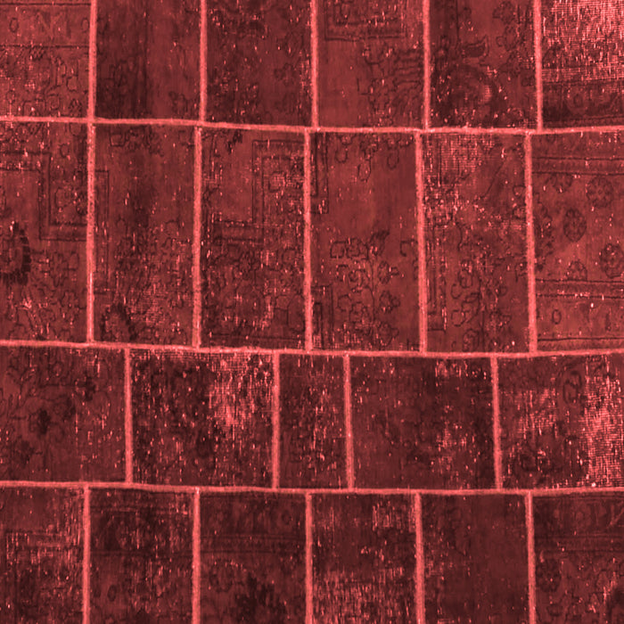 Patchwork Red Transitional Rug, con1439red