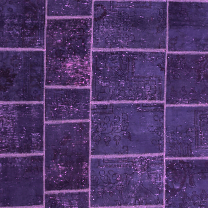 Machine Washable Patchwork Pink Transitional Rug, wshcon1439pnk