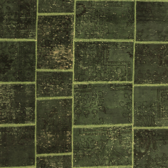 Machine Washable Patchwork Brown Transitional Rug, wshcon1439brn