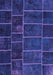 Machine Washable Patchwork Purple Transitional Area Rugs, wshcon1439pur