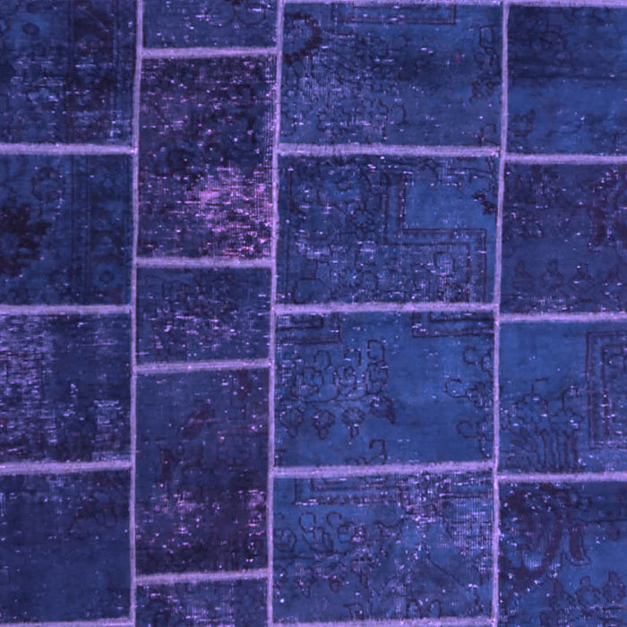 Machine Washable Patchwork Purple Transitional Area Rugs, wshcon1439pur