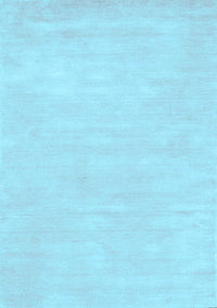 Abstract Light Blue Contemporary Rug, con143lblu