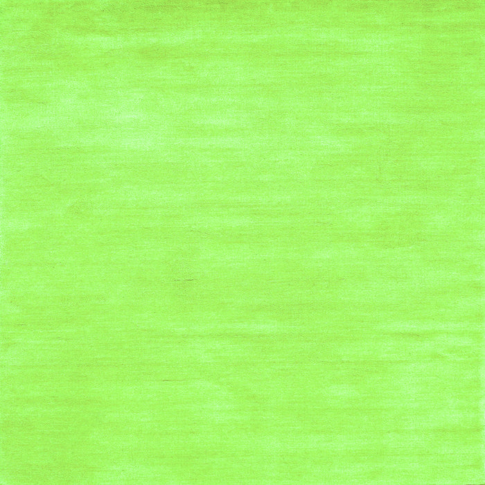 Round Machine Washable Abstract Green Contemporary Area Rugs, wshcon143grn