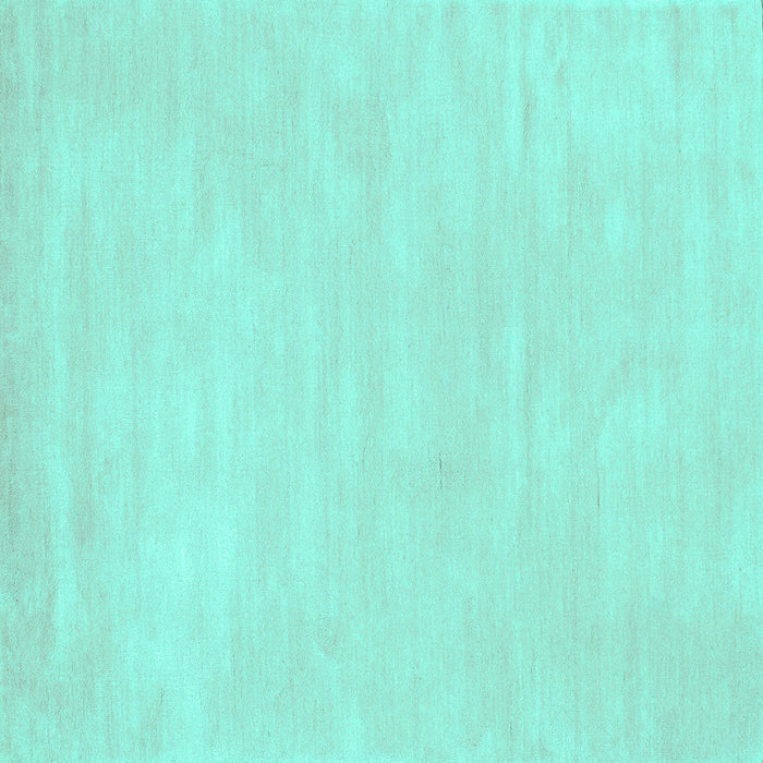 Square Abstract Turquoise Contemporary Rug, con143turq