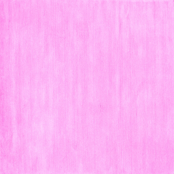 Square Machine Washable Abstract Pink Contemporary Rug, wshcon143pnk