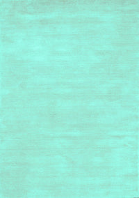 Abstract Turquoise Contemporary Rug, con143turq