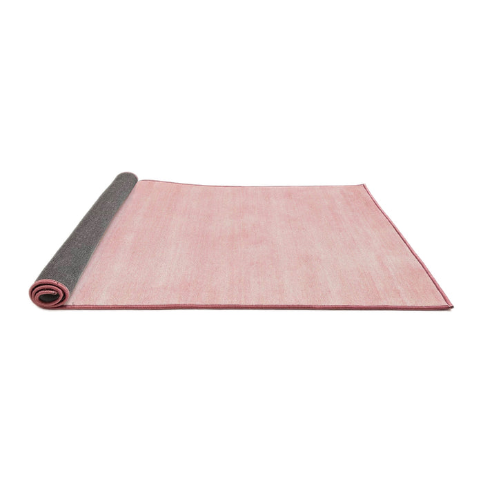 Thickness of Contemporary Pastel Pink Modern Rug, con144