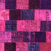 Square Patchwork Pink Transitional Rug, con1440pnk