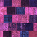 Square Patchwork Purple Transitional Rug, con1440pur