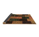 Sideview of Patchwork Brown Transitional Rug, con1440brn