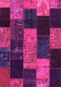 Patchwork Pink Transitional Rug, con1440pnk