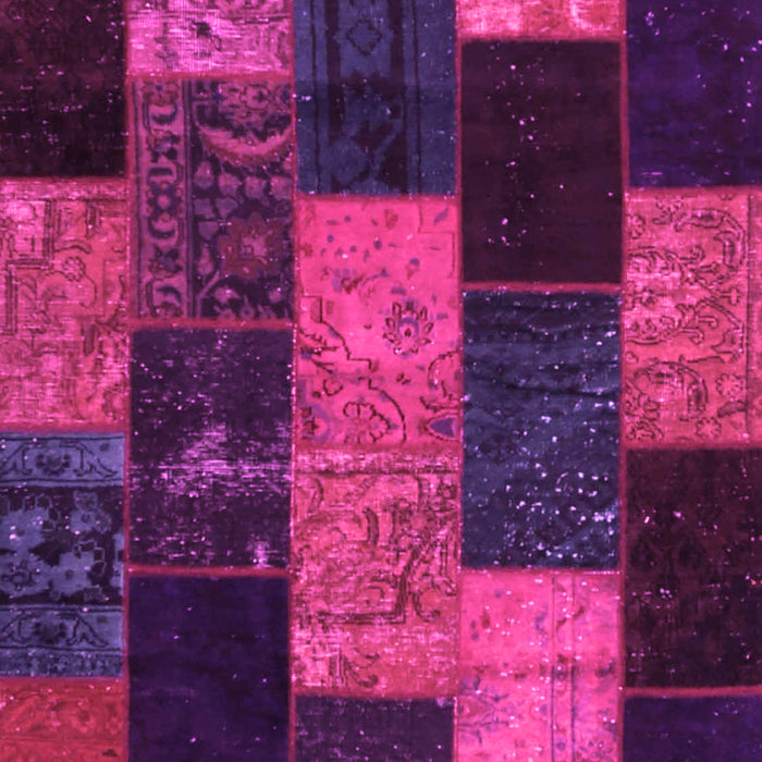 Patchwork Pink Transitional Rug, con1440pnk