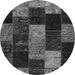 Square Patchwork Gray Transitional Rug, con1440gry