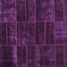 Square Machine Washable Abstract Purple Contemporary Area Rugs, wshcon1441pur