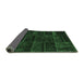 Sideview of Abstract Emerald Green Contemporary Rug, con1441emgrn