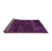 Sideview of Abstract Purple Contemporary Rug, con1441pur