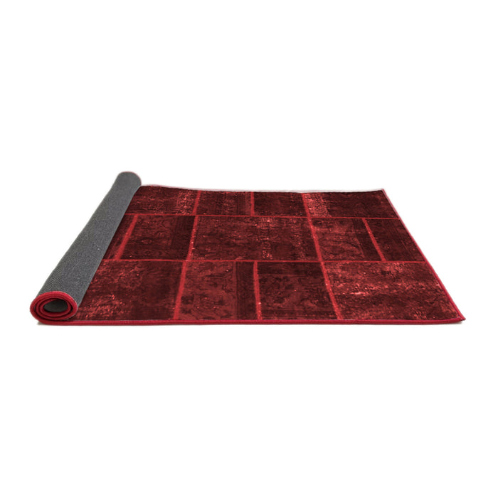 Abstract Red Contemporary Area Rugs