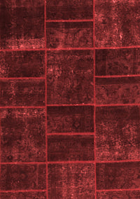 Abstract Red Contemporary Rug, con1441red